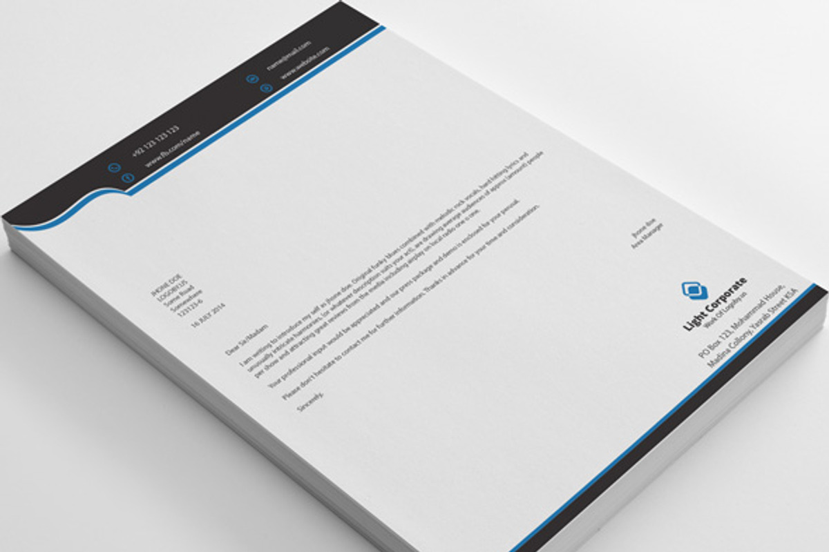 Letterheads, a Stationery Template by shujaktk (Photo 1 of 5)