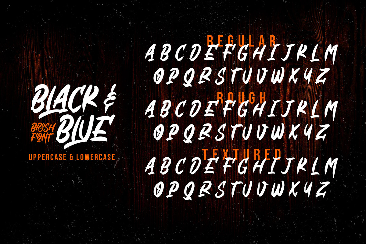 Black & Blue, a Font by Omotu Studio (Photo 7 of 10)
