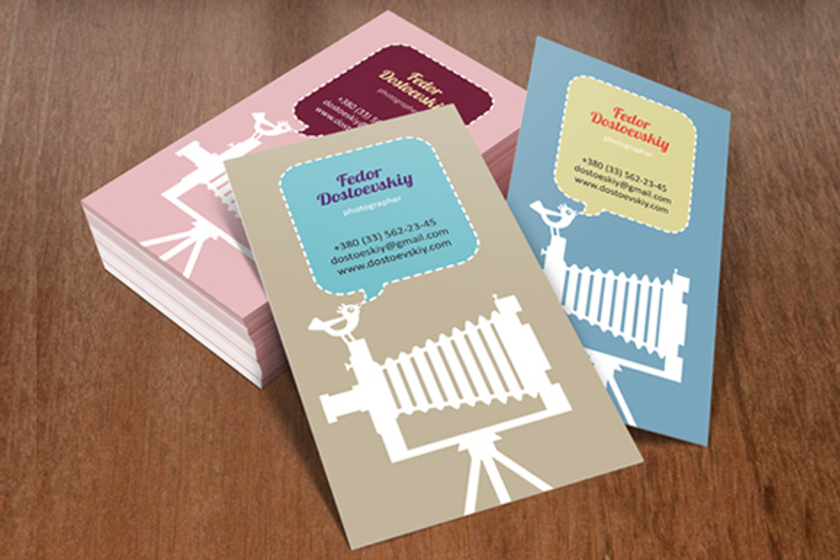 Photographer Business Card, a Business Card Template by ItemBridge (Photo 1 of 2)