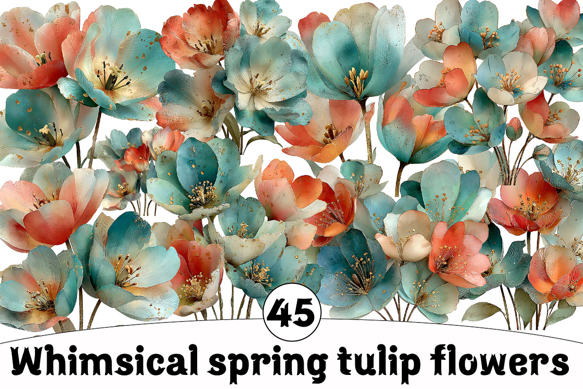 spring tulip flowers, an Illustration by Design Market (Photo 1 of 5)