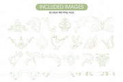 Whimsical Wedding Crests PNG, an Illustration by TatiMockup (Thumbnail 5 of 6)