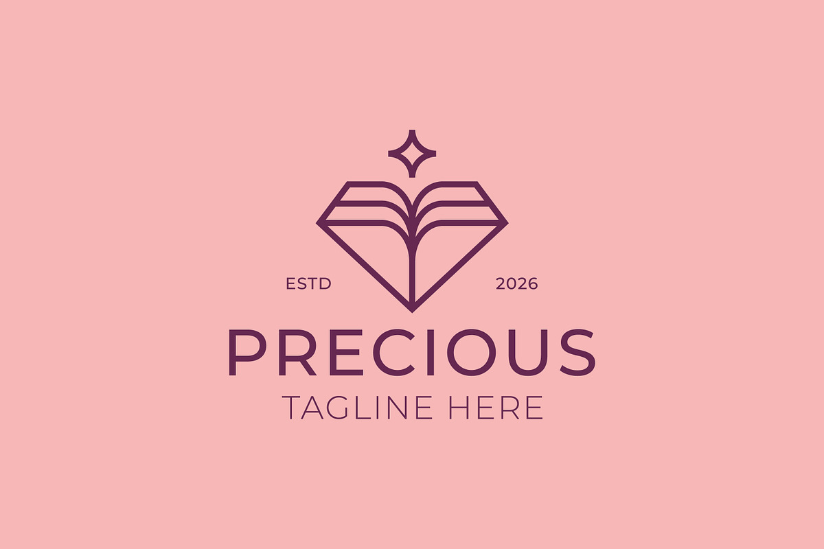 Precious Gemstone Book Logo, a Branding & Logo Template by Signatoro (Photo 2 of 3)