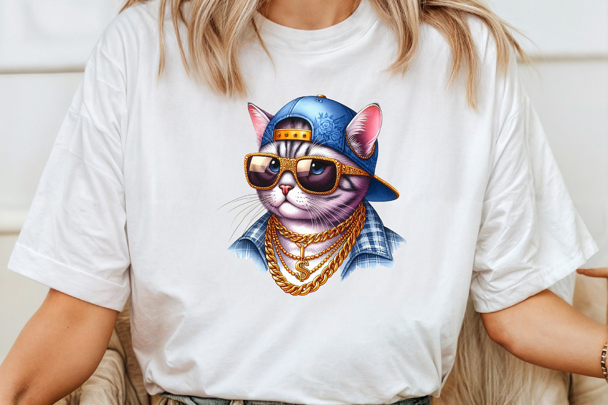 Funny Meme Cats Sublimation Clipart, an Illustration by Pixels.Craft (Photo 4 of 7)