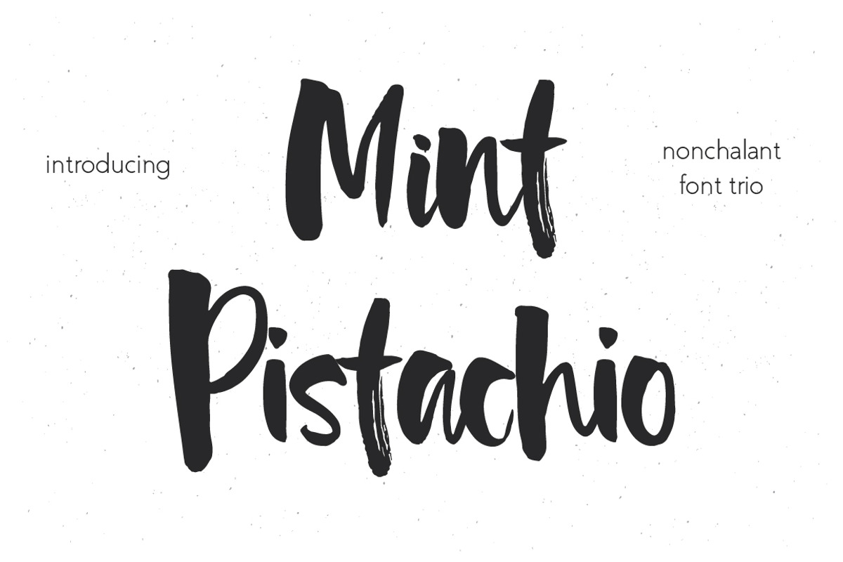 Mint Pistachio Font Trio, a Script Font by Renata Chizhikova (Photo 1 of 8)