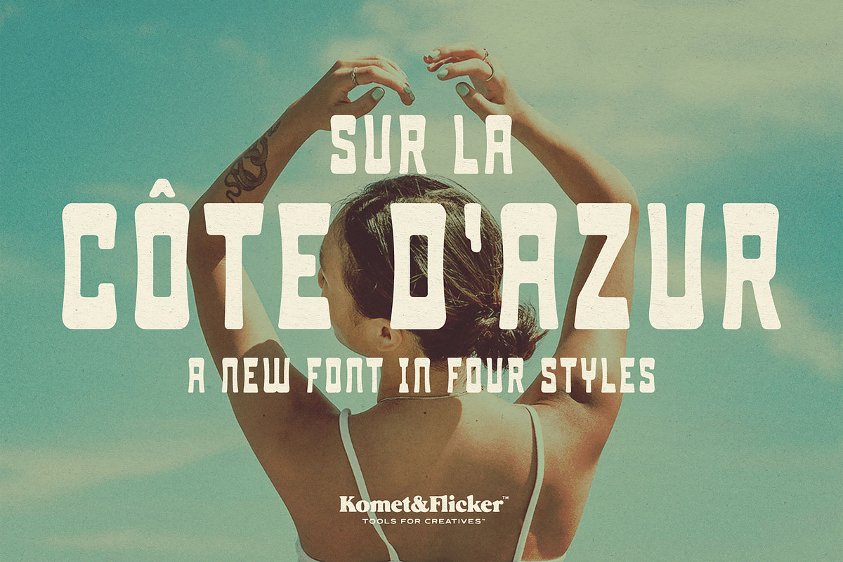 Sur La Cote d'Azur, a Sans Serif Font by Komet & Flicker (Photo 1 of 15)