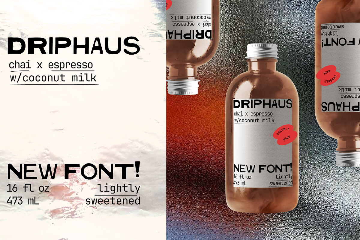 DRIPHAUS Typeface, a Handwritten Font by @designartboard