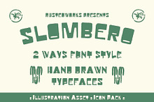 Slombero – Hand Drawn Font Duo