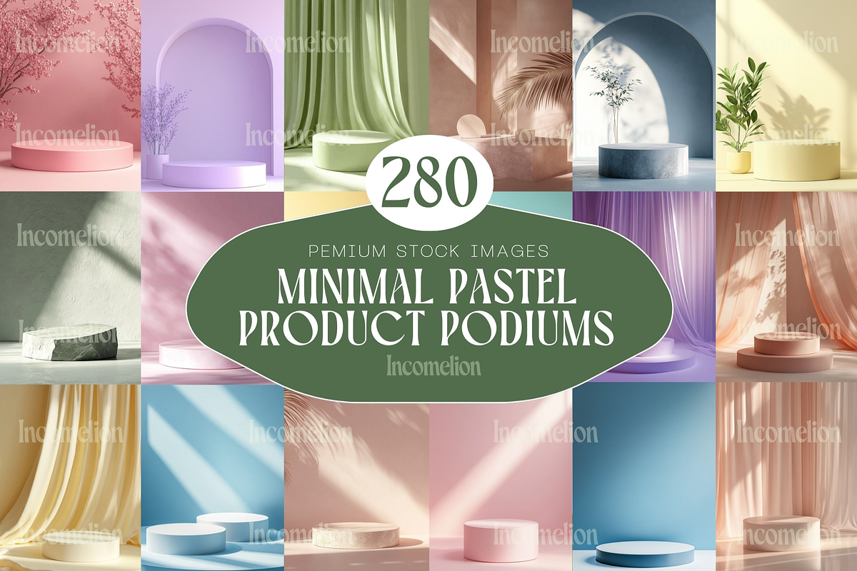 280 Minimal Pastel Product Podiums, a Beauty & Fashion Photo by Incomelion (Photo 1 of 8)