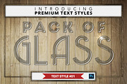 Glass #1 - 16 Text Styles, a Layer Style Add-On by Jonas Stensgaard (Thumbnail 2 of 19)