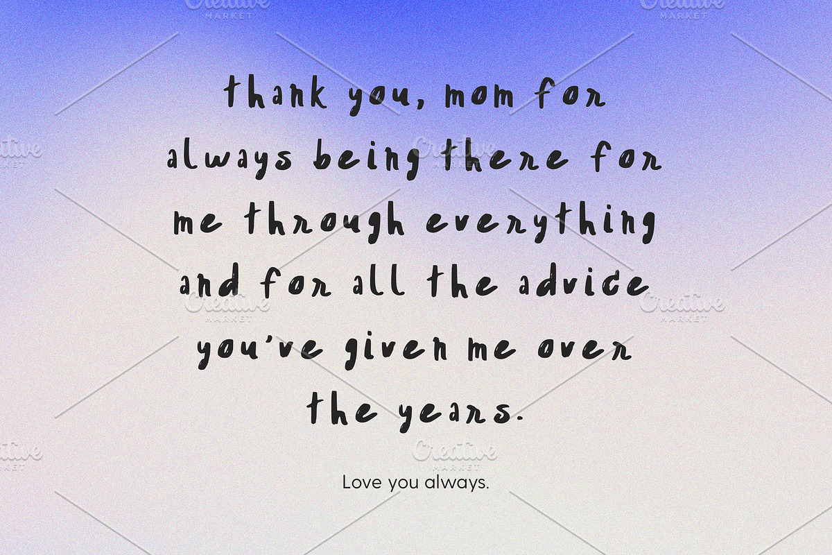 Thinkin Bout You Font, a Script Font by Nuchylee Photo (Photo 5 of 7)