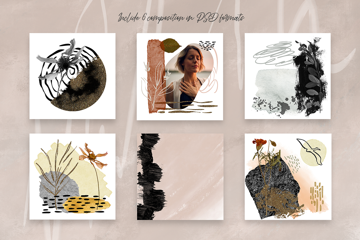 Abstract Japandi Collage creator kit, an Object Graphic by KomannaArt (Photo 4 of 19)