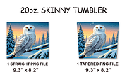 Watercolor Snowy Owl Tumbler PNG, an Arts & Entertainment Photo by LamanAzalea (Thumbnail 2 of 2)