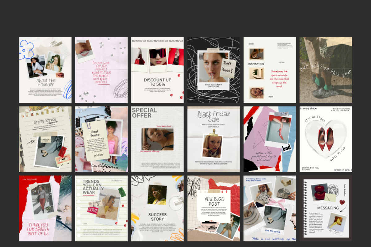20 Scrapbooking Instagram Post Canva, a Social Media Template by Amaré Creative (Photo 8 of 8)