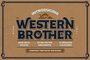 Western Brother, a Serif Font by Vintage Division (Thumbnail 1 of 10)