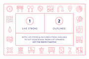 Navigation Line Icons, an Outline Icon by Made by Made (Thumbnail 4 of 7)