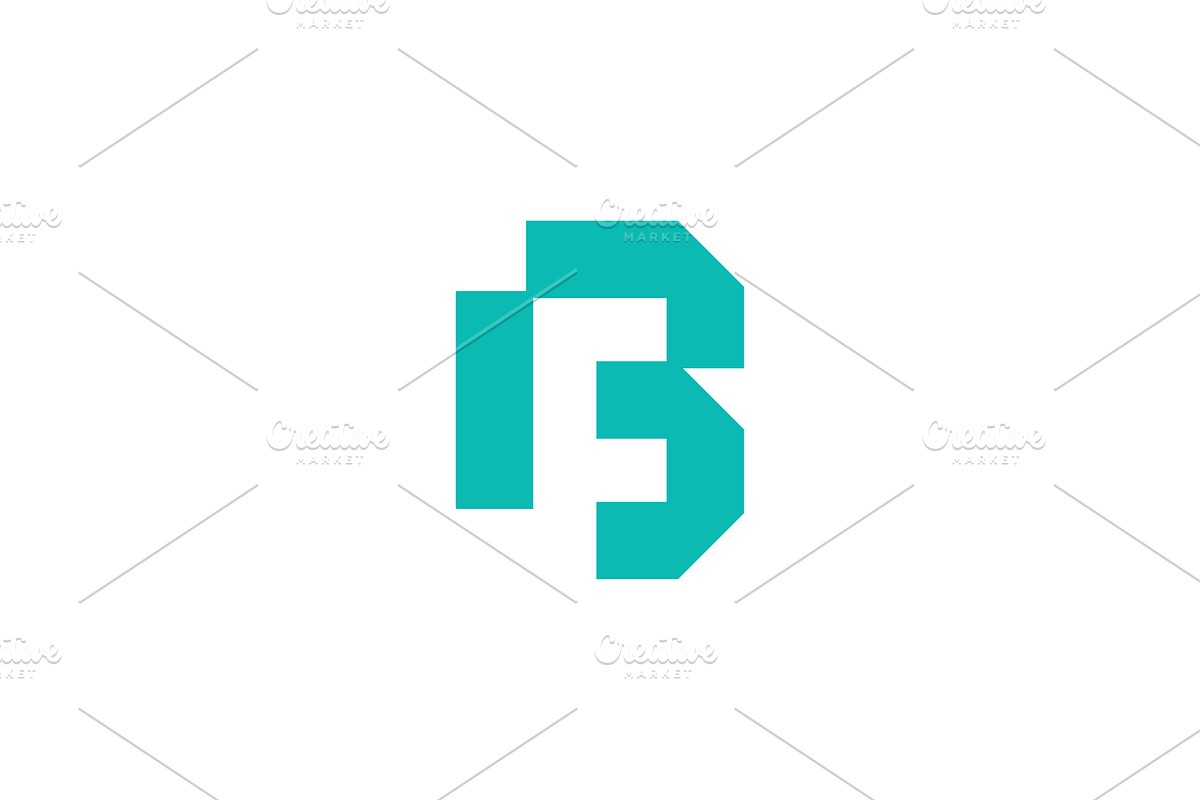 modern letter BF or FB logo, a Branding & Logo Template by Rasagama Studio