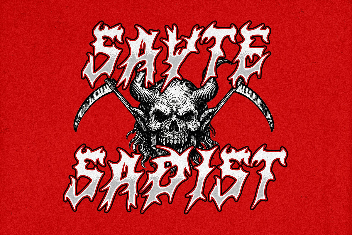 CS Watcher – Black Metal Font, a Blackletter Font by Craft Supply Co. (Photo 7 of 8)
