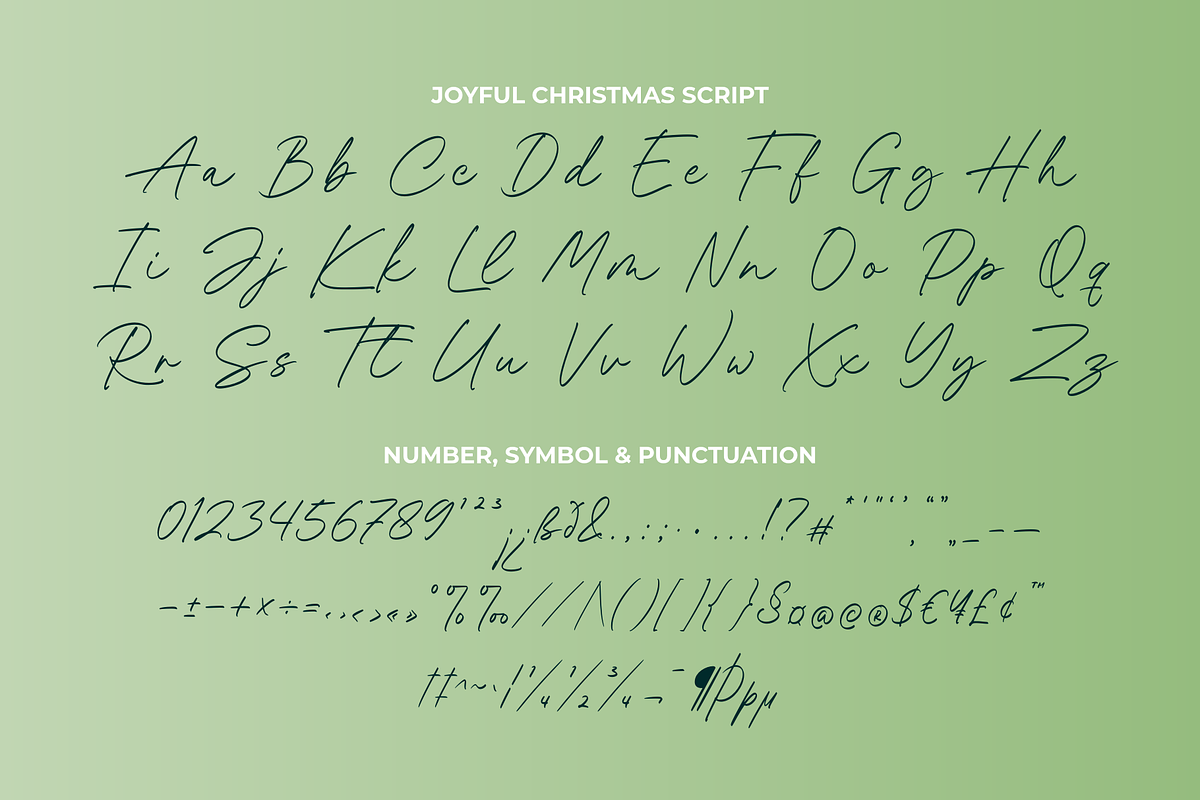 Joyful Christmas - A Font Duo, a Handwritten Font by Ainun Jinan (Photo 9 of 11)
