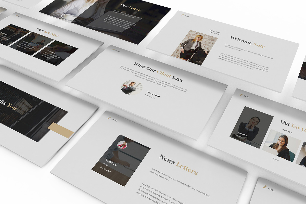 Law Firm Powerpoint Template, a Presentation Template by Formatika Studio