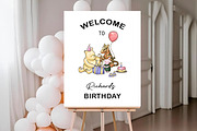 Classic Winnie the Pooh Birthday, an Animal Illustration by SvetaArtStore (Thumbnail 2 of 8)