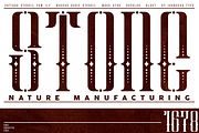 Patinas Stencil (Family Font), a Serif Font by inumocca_type (Thumbnail 6 of 10)