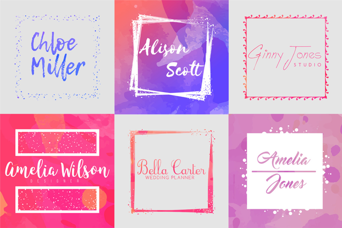 Feminine Logo Creator Kit - Square, a Branding & Logo Template by Pulp Creative Studios (Photo 5 of 9)