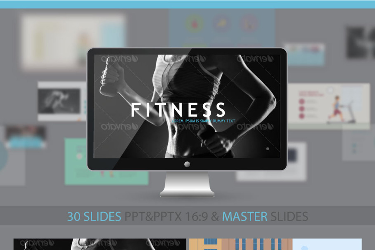 Fitness presentation., a Presentation Template by Ruliz