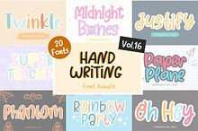 HANDWRITING FONT BUNDLE VOL. 16