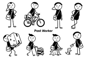 postman box delivery bundle set