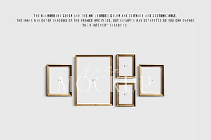 Gallery Wall Mockup Set Of 5 21