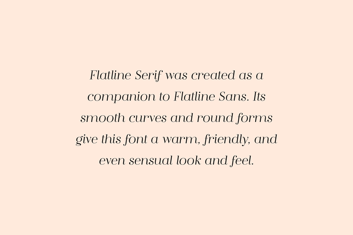 Flatline Serif Complete - 16 fonts, a Serif Font by Up Up Creative (Photo 10 of 13)
