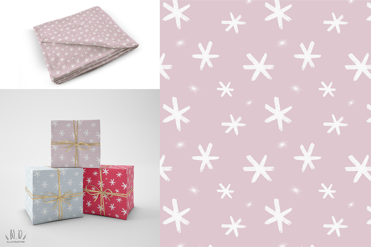 Snowflake Pattern Collection, a Pattern Graphic by WD Illustration (Photo 4 of 4)