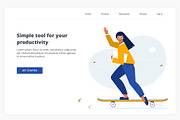 4 vector illustrations, a Person Illustration by Librebird (Thumbnail 5 of 6)