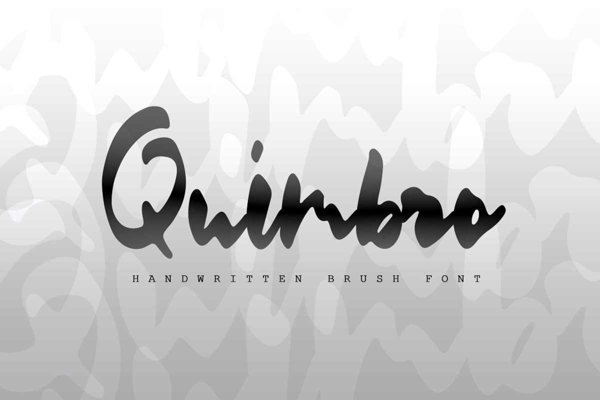 Quimbro Handwritten Brush Font