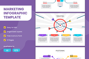 Marketing Infographic Template, a Templates & Theme by Bartama Graphic