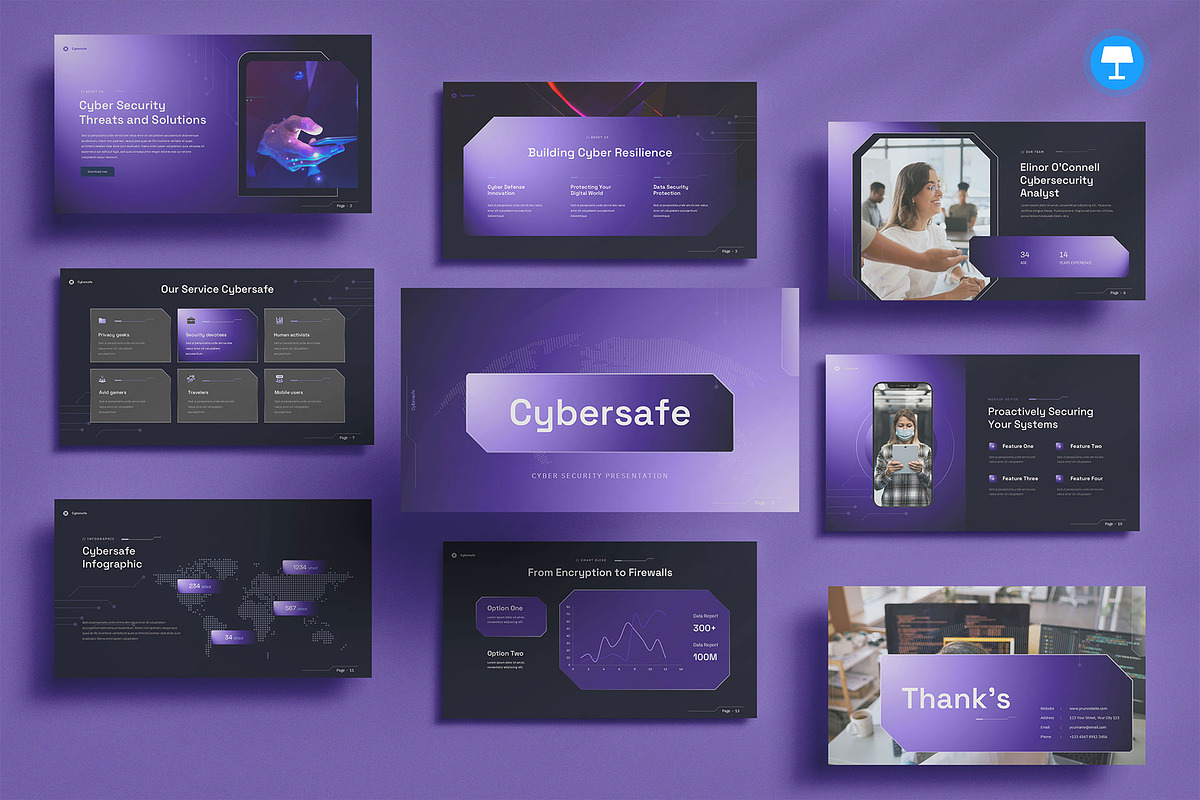 Cyber Security Keynote, a Presentation Template by Pixslides (Photo 1 of 4)