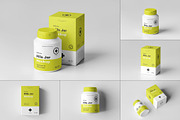 Pills Jar Mockup, a Packaging Mockup by zippypixelstudio (Thumbnail 1 of 13)