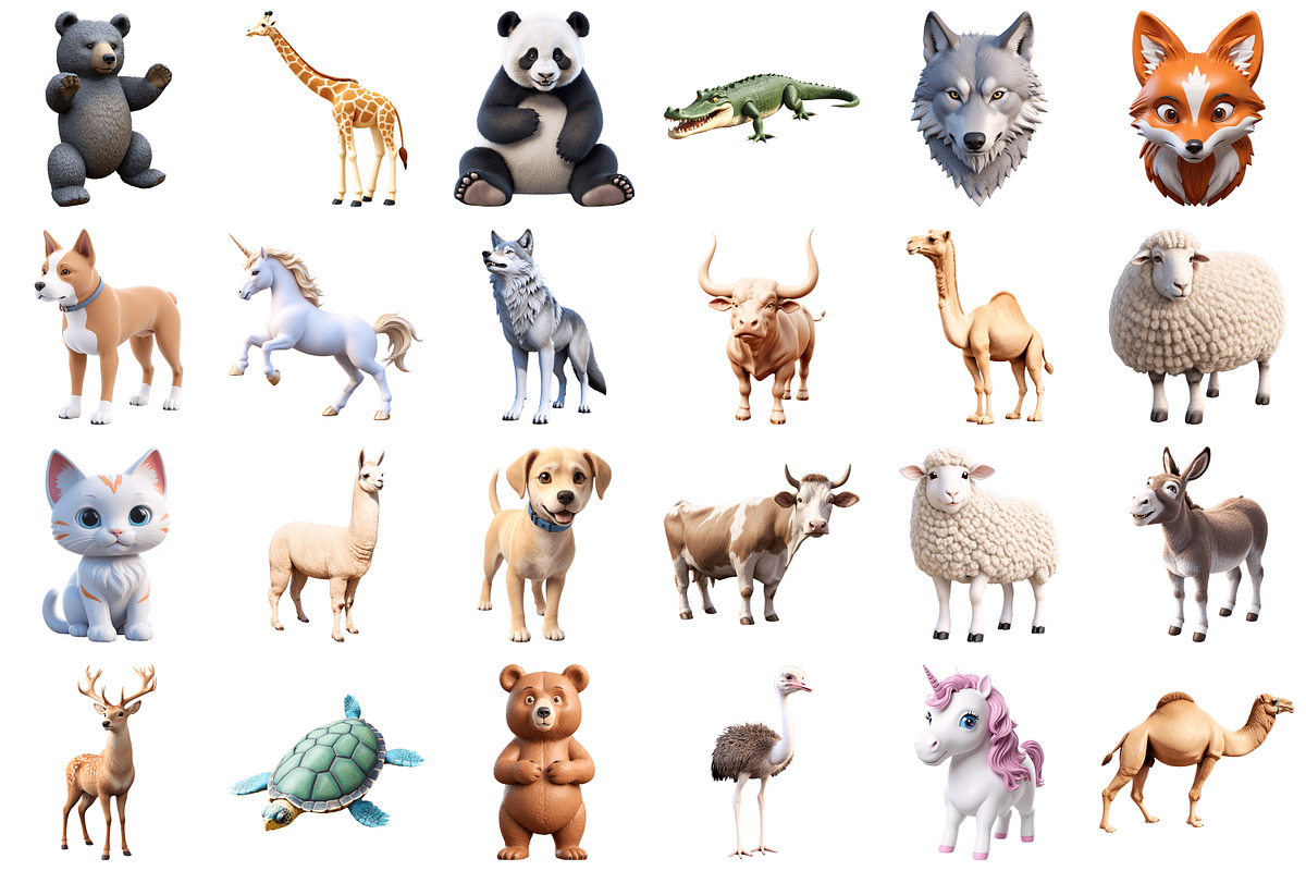 3D Animal Png, an Illustration by Forhadx5 (Photo 8 of 9)