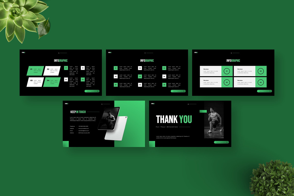 Gymax - Keynote Templates, a Presentation Template by Deepslide Studio (Photo 6 of 6)