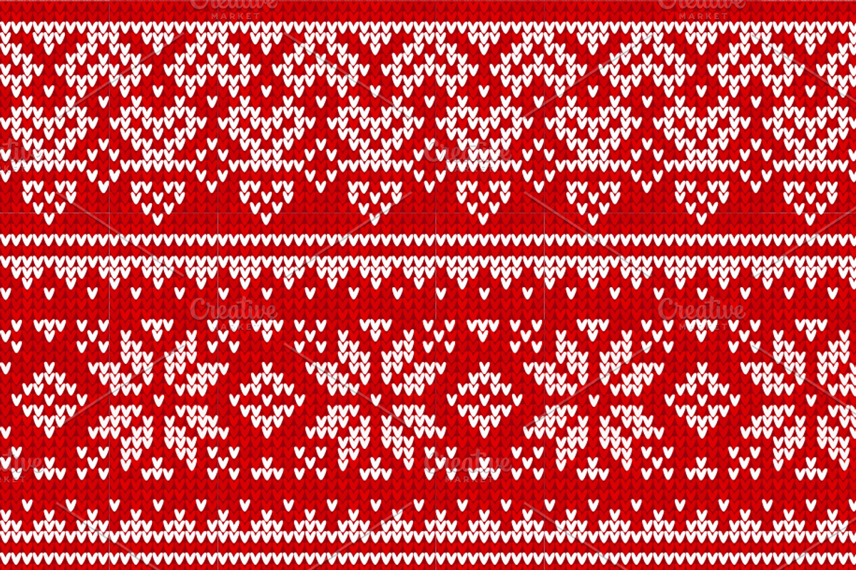 30 Seamless Knitted Borders, a Decorative Illustration by VasilkovS (Photo 8 of 11)