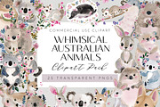 Whimsical Australian Animals Clipart, an Animal Illustration by Pawcasso's Portraits (Thumbnail 1 of 8)