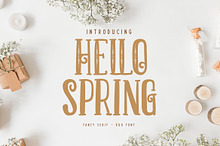Hello Spring | Fancy Serif Duo Font