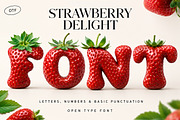 Strawberry Delight Font, a Serif Font by Handmadefont (Thumbnail 1 of 14)