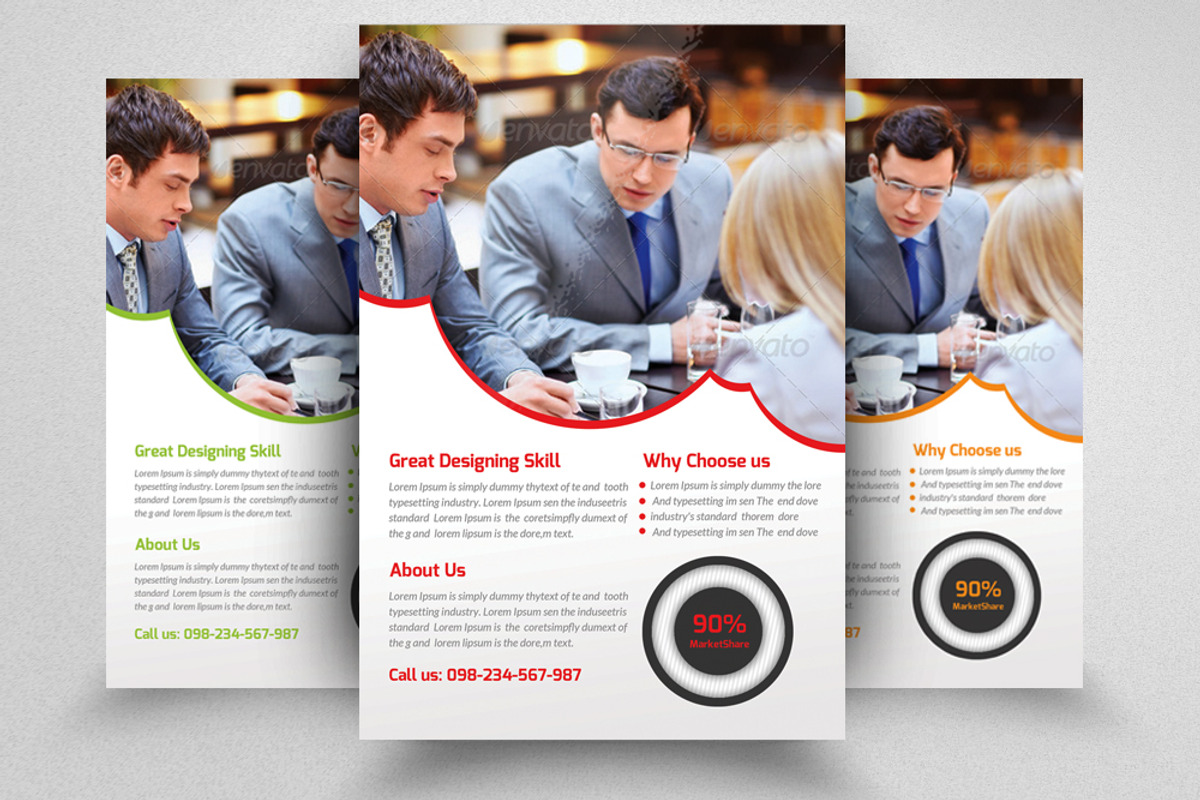 Business Flyer Template, a Flyer Template by Psd Templates (Photo 1 of 3)