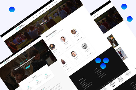 Y- Charity - Multi Page UI Templates, an UI Kit Template by ArtGalaxy