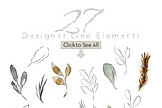 Watercolor Leaves & Washes, an Illustration by Feather Grace Designs (Thumbnail 7 of 11)