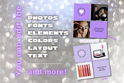 Glam Instagram Post Templates Canva, a Social Media Template by Hell Yeah Designs (Thumbnail 6 of 6)
