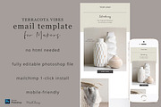Terracotta Vibes Email Template, an Email Template by Edit & Go Templates (Thumbnail 1 of 5)