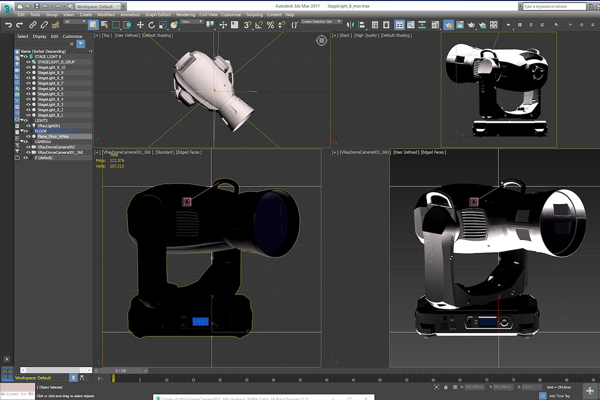 Stage Lighting Collection-14 PCS, an Object 3D Model by akerStudio (Photo 299 of 309)