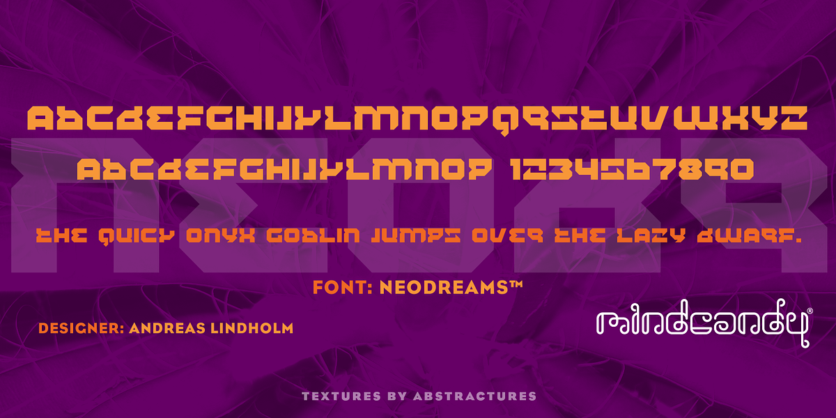 Neodreams™, a Font by MINDCANDY